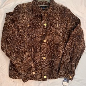 Chaps snakeskin jacket